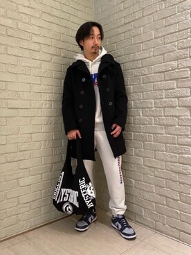 パーカーを使った Pコート の人気ファッションコーディネート Wear