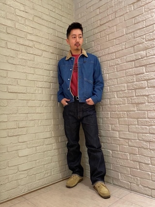 Hysterics デニムジャケット ボア付き HYSTERIC GLAMOUR（ヒステリックグラマー）の「HYSTERIC刺繍