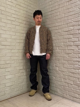 「ワッフル」｜「アイテム（その他アウター）」を使った、HIDEさん（メンズ・172cm）の冬コーディネート