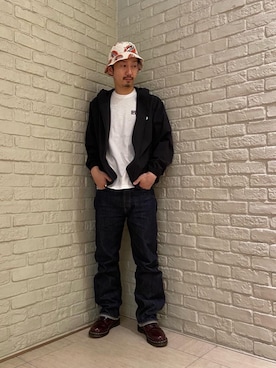 「90'sコーデ」｜「アイテム（ブルゾン）」を使った、HIDEさん（メンズ・172cm）の春コーディネート