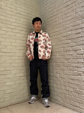 「ロンt」｜「アイテム（ブルゾン）」を使った、HIDEさん（メンズ・172cm）の春コーディネート