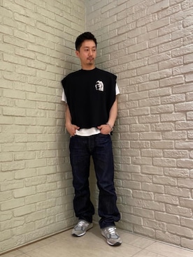「パックT」｜HIDEさん（メンズ・172cm）の春コーディネート