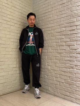 「ロンt」｜「アイテム（ブルゾン）」を使った、HIDEさん（メンズ・172cm）の秋コーディネート