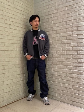 「ロンt」｜「アイテム（その他アウター）」を使った、HIDEさん（メンズ・172cm）の秋コーディネート