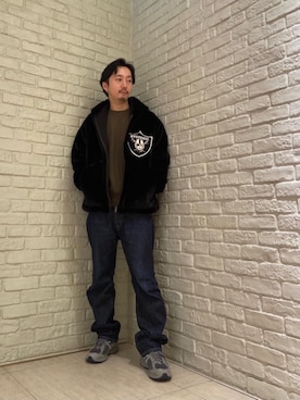 「グランジ」｜「アイテム（ブルゾン）」を使った、HIDEさん（メンズ・172cm）の秋コーディネート