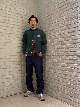 「ロンt」｜「アイテム（その他アウター）」を使った、HIDEさん（メンズ・172cm）の冬コーディネート