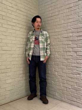 「グランジ」｜「アイテム（レッグウェア）」を使った、HIDEさん（メンズ・172cm）の冬コーディネート