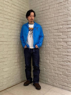 「ロンt」｜「アイテム（ジャケット/アウター）」を使った、HIDEさん（メンズ・172cm）の冬コーディネート