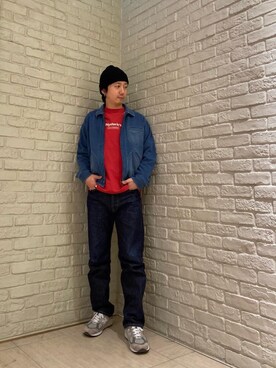 「ロンt」｜「アイテム（その他アウター）」を使った、HIDEさん（メンズ・172cm）の冬コーディネート