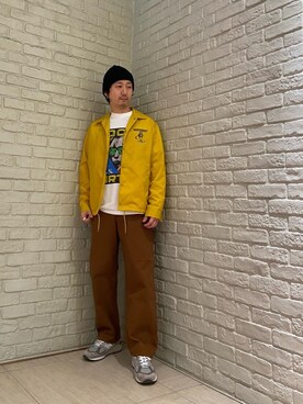 「ロンt」｜HIDEさん（メンズ・172cm）の冬コーディネート