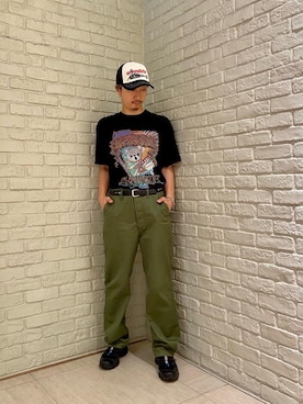 「みりたりー」｜「アイテム（帽子）」を使った、HIDEさん（メンズ・172cm）の夏コーディネート