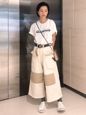 「METALIZE（メタライズ）のアイテム」を使った、林酷Coolさん（レディース・160cm）の秋コーディネート