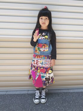「JAM（ジャム）のアイテム」を使った、飽さん（キッズ・110cm）の春コーディネート
