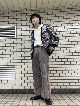 はのやん@HAREラフォーレ原宿さん（メンズ・182cm）の冬コーディネート