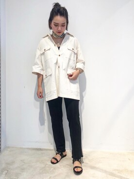 「36Quatre-Neuf」｜RUKAさん（レディース・160cm）の春コーディネート