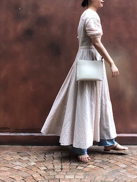 「upper hights」｜「アイテム（ワンピース/ドレス）」を使った、RUKAさん（レディース・160cm）の春コーディネート