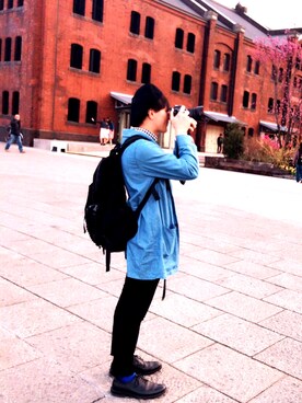 「UNIQLO（ユニクロ）のWOMEN ウルトラストレッチジーンズ（デニムパンツ）」を使った、WRDさん（メンズ・169cm）の春コーディネート