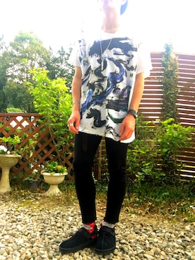 「UNIQLO（ユニクロ）のWOMEN ウルトラストレッチジーンズ（デニムパンツ）」を使った、WRDさん（メンズ・169cm）の春コーディネート