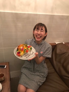 「DANTON（ダントン）のアイテム（ワンピース/ドレス）」を使った、ともさん（レディース・166cm）の春コーディネート