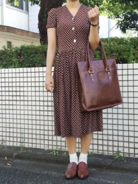 「BARRYのアイテム」を使った、はるさんさん（レディース・158cm）の夏コーディネート