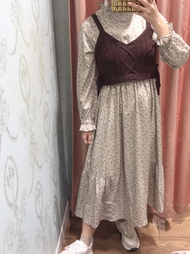 「GU（ジーユー）のアイテム（シューズ）」を使った、ミユさん（レディース・157cm）の春コーディネート