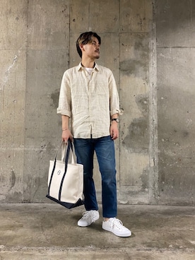 「三宮」｜Tsunodaさん（メンズ・174cm）の春コーディネート