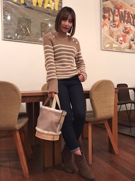 Vicente👖さん（レディース・157cm）の冬コーディネート