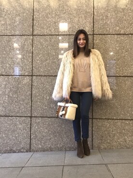「タイムセール」｜「アイテム（バッグ）」を使った、Vicente👖さん（レディース・160cm）の冬コーディネート