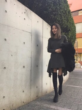 Vicente👖さん（レディース・160cm）の冬コーディネート