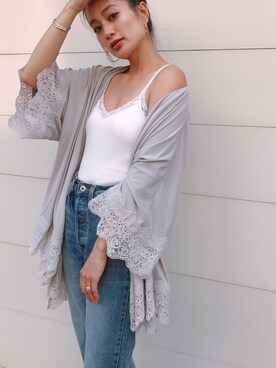 「Vicente（ヴィセンテ）のアイテム（キャミソール）」を使った、Vicente👖さん（レディース・162cm）の夏コーディネート