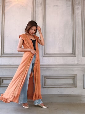 「Vicente（ヴィセンテ）のアイテム（キャミソール）」を使った、Vicente👖さん（レディース・160cm）の夏コーディネート