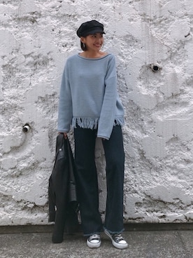 「ダスティブルー」｜Vicente👖さん（レディース・157cm）の春コーディネート