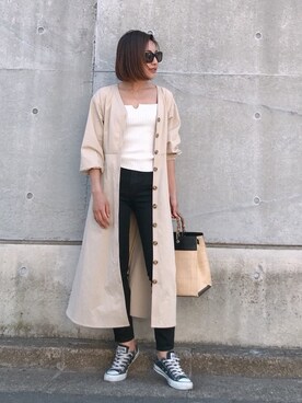 Vicente👖さん（レディース・157cm）の春コーディネート