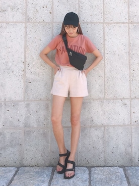 「Vicente（ヴィセンテ）のアイテム」を使った、Vicente👖さん（レディース・168cm）の夏コーディネート