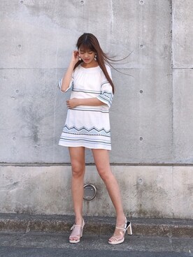 Vicente👖さんの「【Instagram藤田ニコル着用アイテム】バックルベルトサンダル」を使ったコーディネート