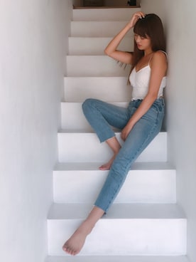 「Vicente（ヴィセンテ）のアイテム」を使った、Vicente👖さん（レディース・168cm）の夏コーディネート