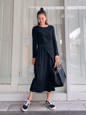 「リブ　」｜「アイテム（アクセサリー）」を使った、Vicente👖さん（レディース・160cm）の冬コーディネート
