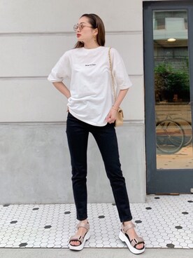 「GU（ジーユー）のアイテム（シューズ）」を使った、Vicente👖さん（レディース・162cm）の春コーディネート