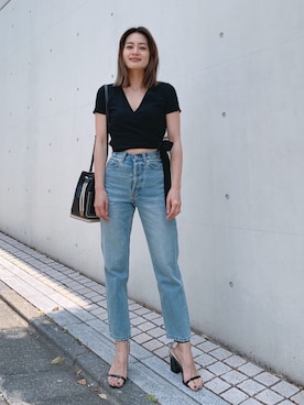 「Vicente（ヴィセンテ）のアイテム」を使った、Vicente👖さん（レディース・162cm）の春コーディネート