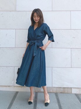 「シャネル」｜「アイテム（ワンピース/ドレス）」を使った、Vicente👖さん（レディース・162cm）の春コーディネート