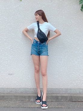 「Vicente（ヴィセンテ）のアイテム」を使った、Vicente👖さん（レディース・168cm）の夏コーディネート