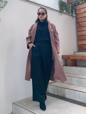 「Vicente（ヴィセンテ）のアイテム（その他アウター）」を使った、Vicente👖さん（レディース・162cm）の冬コーディネート