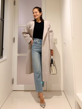 「Vicente（ヴィセンテ）のアイテム（その他アウター）」を使った、Vicente👖さん（レディース・162cm）の冬コーディネート