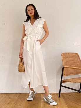 「Steven Alan（スティーブンアラン）のアイテム（アクセサリー）」を使った、Vicente👖さん（レディース・162cm）の夏コーディネート