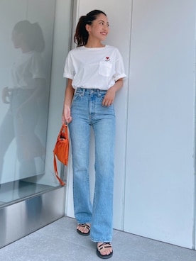 「Vicente（ヴィセンテ）のアイテム」を使った、Vicente👖さん（レディース・157cm）の夏コーディネート