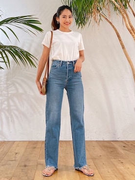 「Vicente（ヴィセンテ）のアイテム」を使った、Vicente👖さん（レディース・157cm）の夏コーディネート