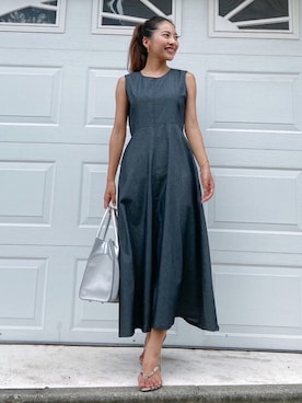 「美シルエット」｜「アイテム（ワンピース/ドレス）」を使った、Vicente👖さん（レディース・157cm）の夏コーディネート
