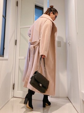 「秋のカフェオレコーデ」｜「アイテム（チェスターコート）」を使った、Vicente👖さん（レディース・162cm）の秋コーディネート