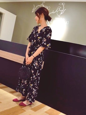 「サークルバッグ」｜gocciさん（レディース・160cm）の夏コーディネート