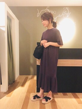 「マーメイド」｜「アイテム（ワンピース/ドレス）」を使った、gocciさん（レディース・160cm）の春コーディネート